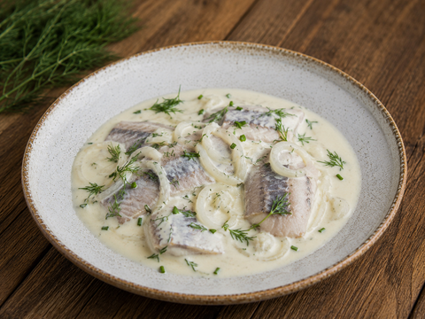 Hering in Sahnesauce