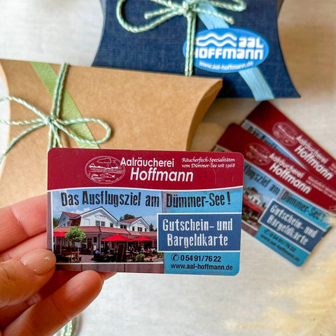 Gutschein für das Geschäfts Aal Hoffmann am Dümmer-See.