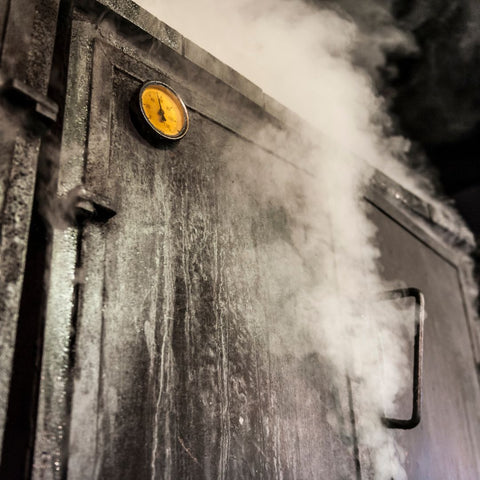 Altonaer Räucherofen in der Räucherei Hoffmann am Dümmer-See.