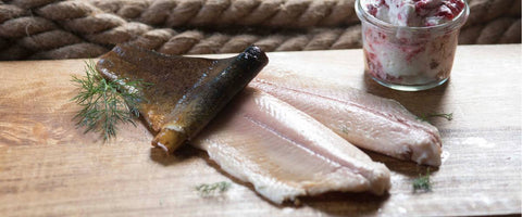 Forellenfilet mit Preiselbeersahne von der Räucherei Hoffmann