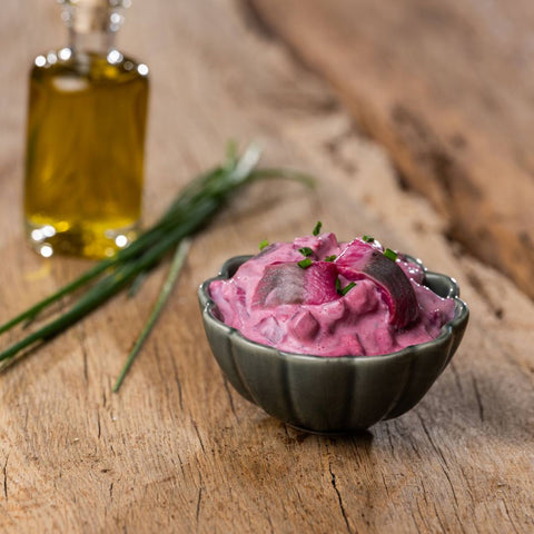 Heringssalat frisch zubereitet