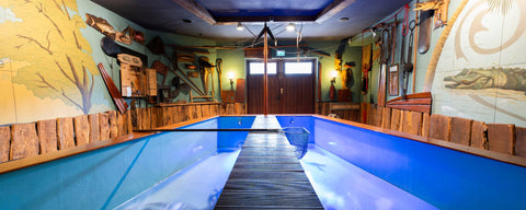 Aalbecken der Räucherei Hoffmann. 