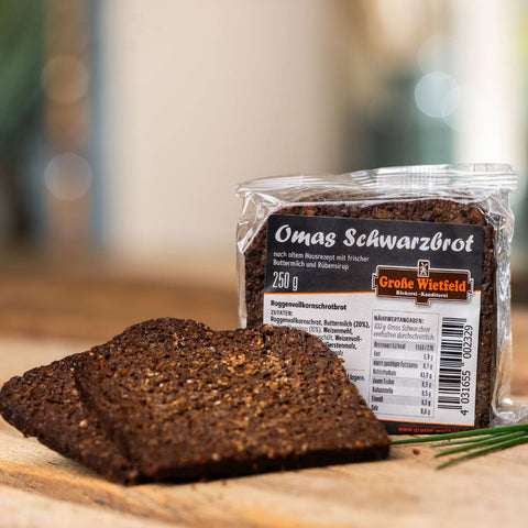 Schwarzbrot, süß