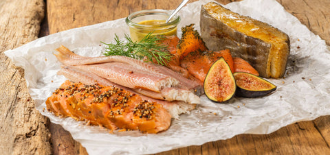 Räucherfischauswahl aus dem Altonaer Ofen von der Räucherei Hoffmann am Dümmer-See.